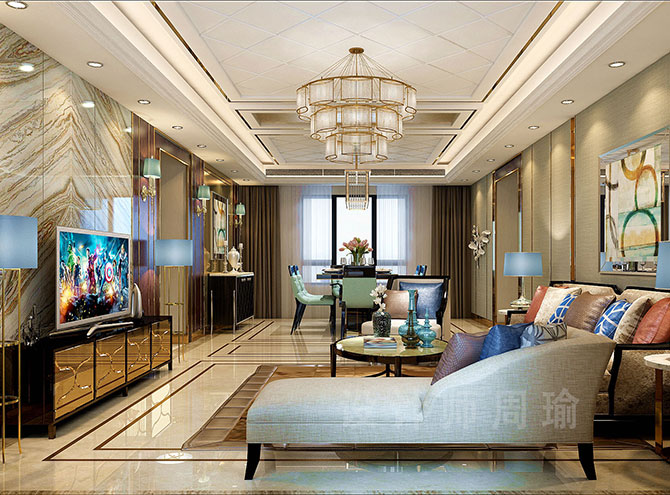 熟妇王丽霞世纪江尚三室两厅168平装修设计效果欣赏